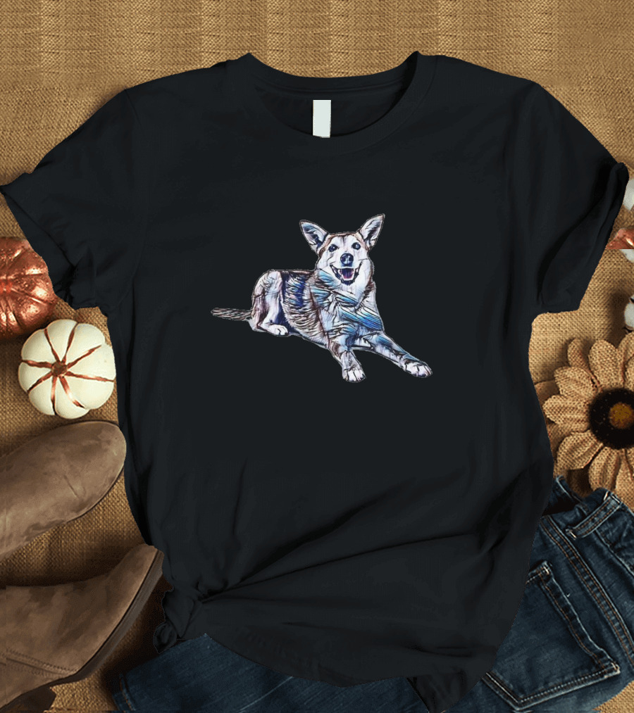 Smiling Australian Cattle Dog Head Shot T-Shirt
