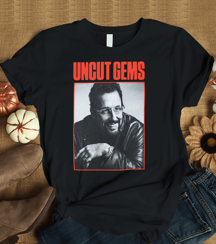 UNCUT GEMS Leather Jacket Smile T-Shirt