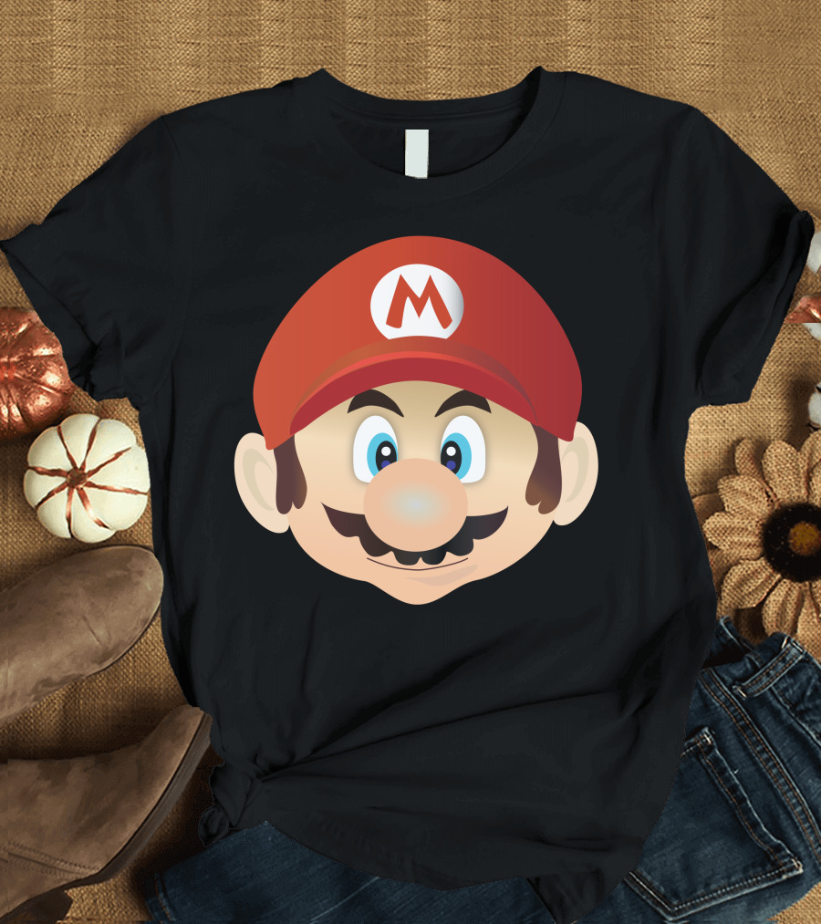 Supermario Iconic Red Cap Character Face T-Shirt