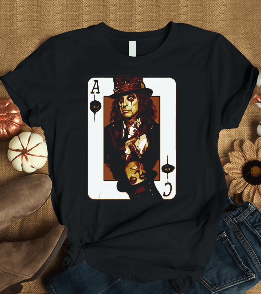 Ace of Spades Alice Cooper Playing Card T-Shirt