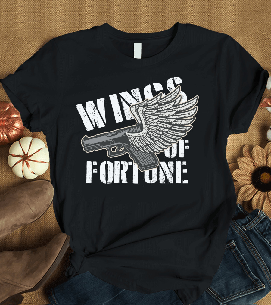 Wings Of Fortune Gun with Wing T-Shirt