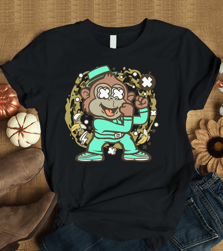 Fighting Monkey Banana Boxing Champion T-Shirt
