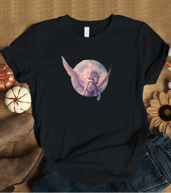 T-Shirt: Ride the Clouds with Fantasy Pegasus T-Shirt Ride the Clouds with Fantasy Pegasus T-Shirt
