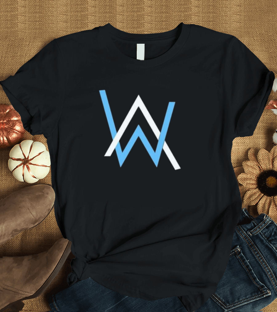 Alan Walker Blue and White AW T-Shirt