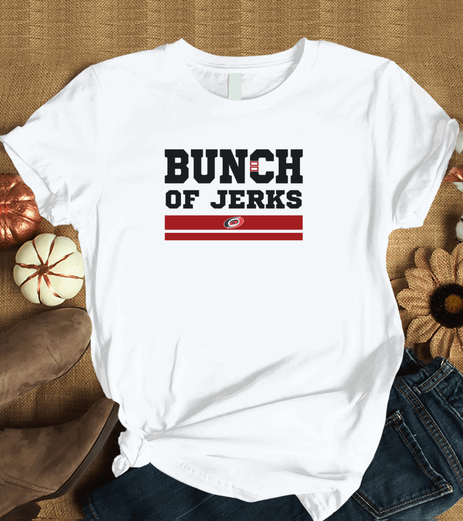 Bunch Of Jerks Hurricanes Logo Black T-Shirt