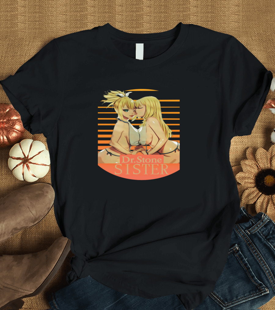 Dr Stone Sister Kohaku Sunset Silhouette Scene T-Shirt