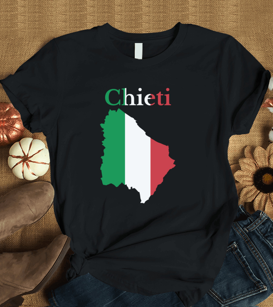 Chieti Province Italian Flag Map T-Shirt