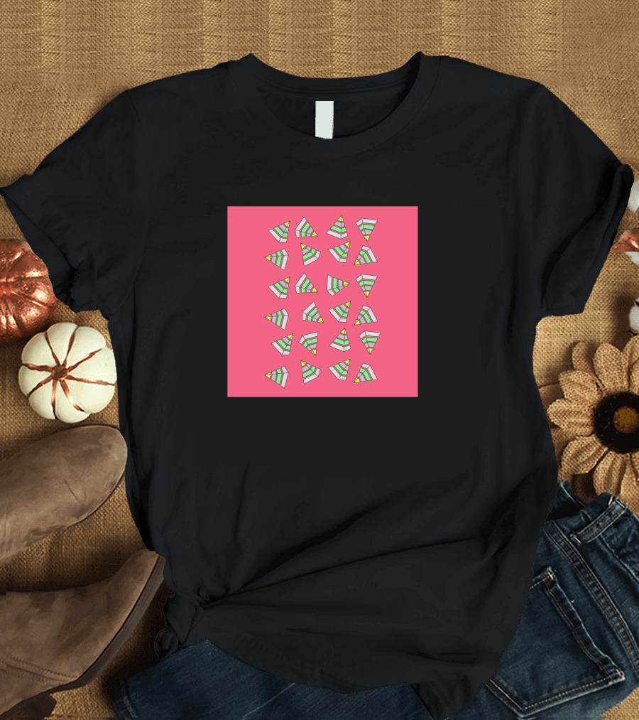 Triangle Madness Geometric Stripes T-Shirt