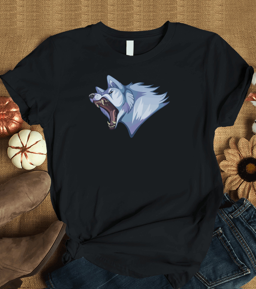 Ginga Densetsu Weed Orion Bella Fierce Wolf Head T-Shirt