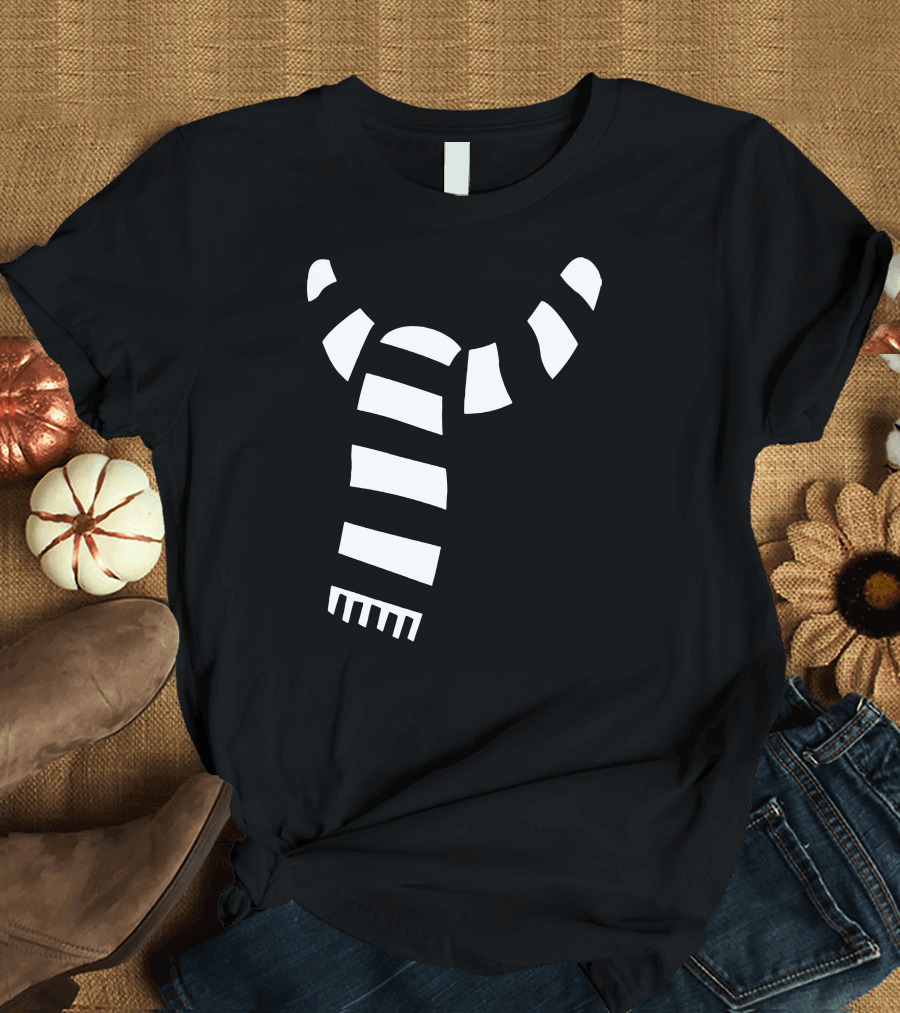 Striped Scarf T-Shirt