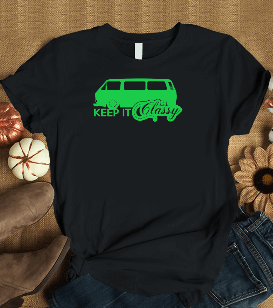 Volkswagen Keep It Classy Green Van T-Shirt
