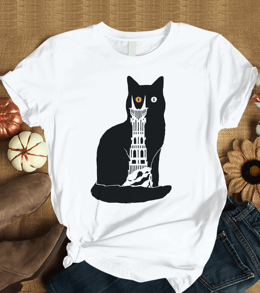 Barad Purr Eye of Sauron Cat T-Shirt