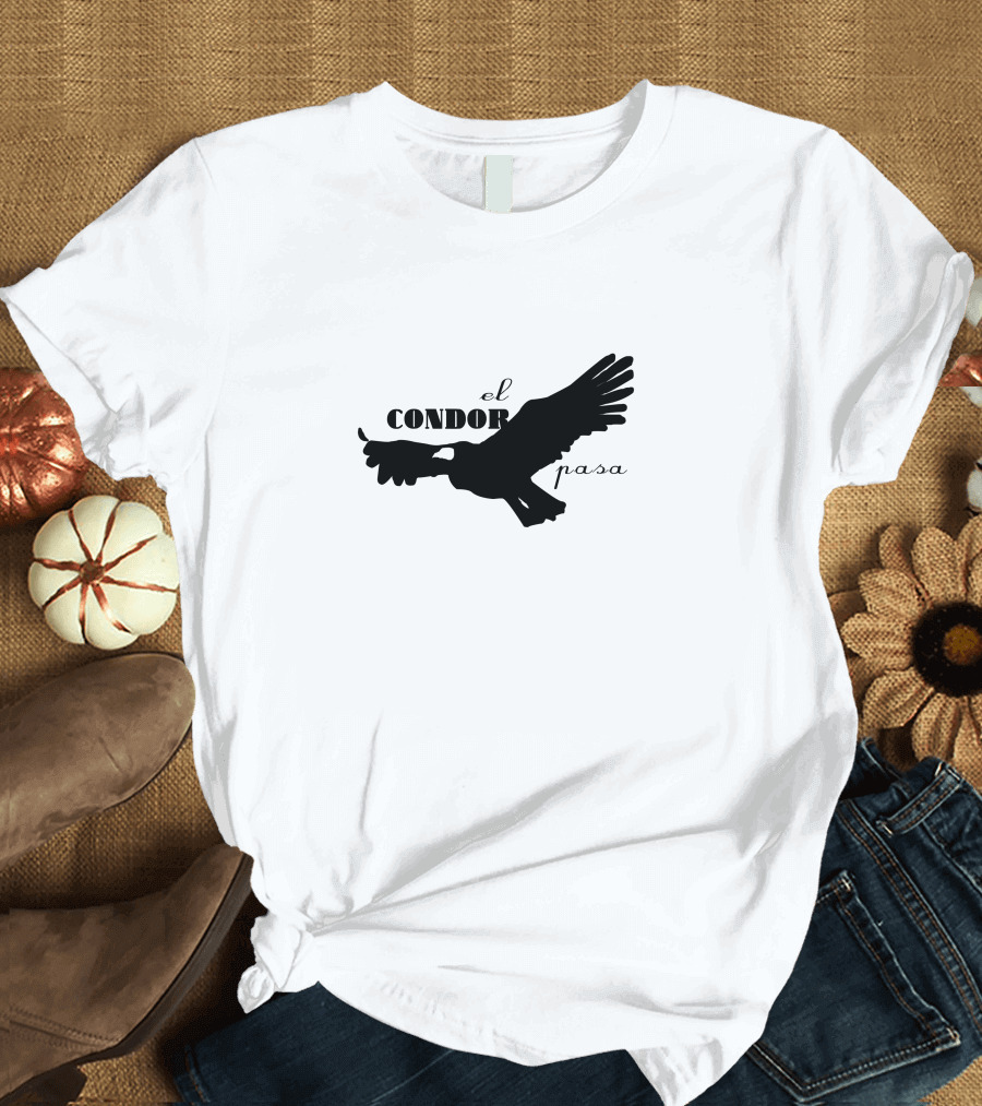 El Condor Pasa Text Silhouette Dark T-Shirt