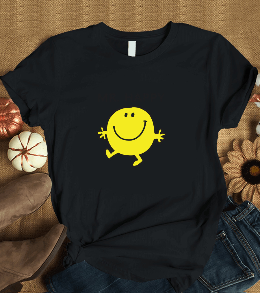 MR. HAPPY Dancing and Smiling Icon with Yellow Character T-Shirt