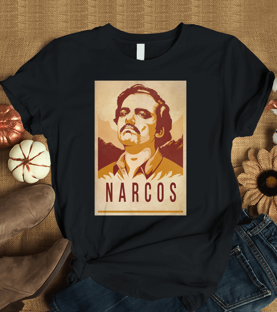 Narcos Pablo Escobar Retro Propaganda T-Shirt