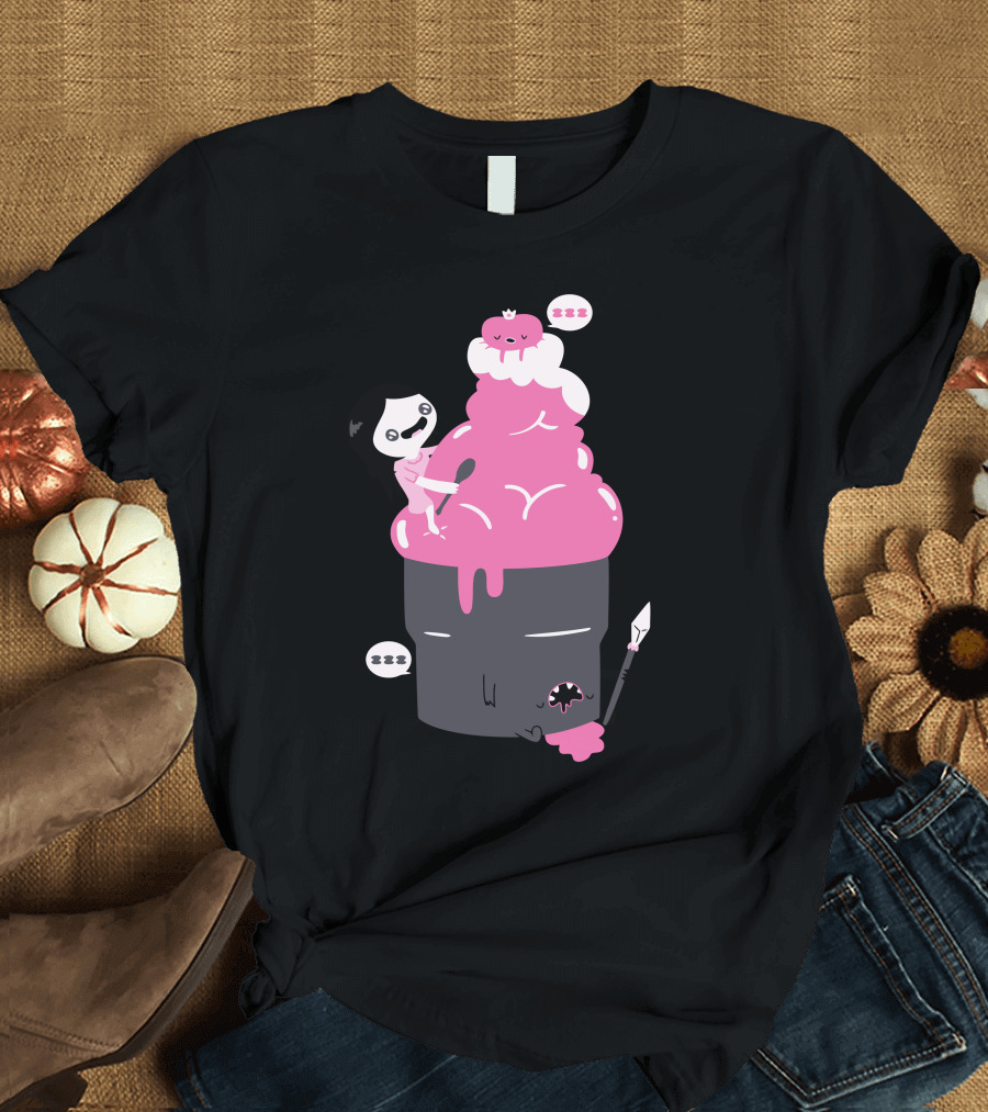 Surprise Attack Princess and Sleeping Cupcake bunnies T-Shirt