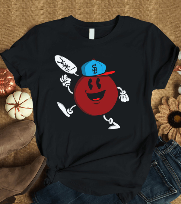 T-Shirt: Swagball Be Swaggin SB Swag Cartoon Character Hat T-Shirt Swagball Be Swaggin SB Swag Cartoon Character Hat T-Shirt