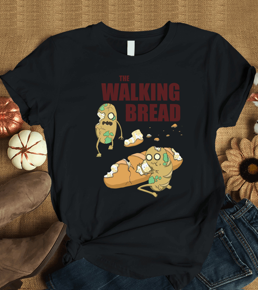 THE WALKING BREAD Cartoon Zombie Bread Characters T-Shirt