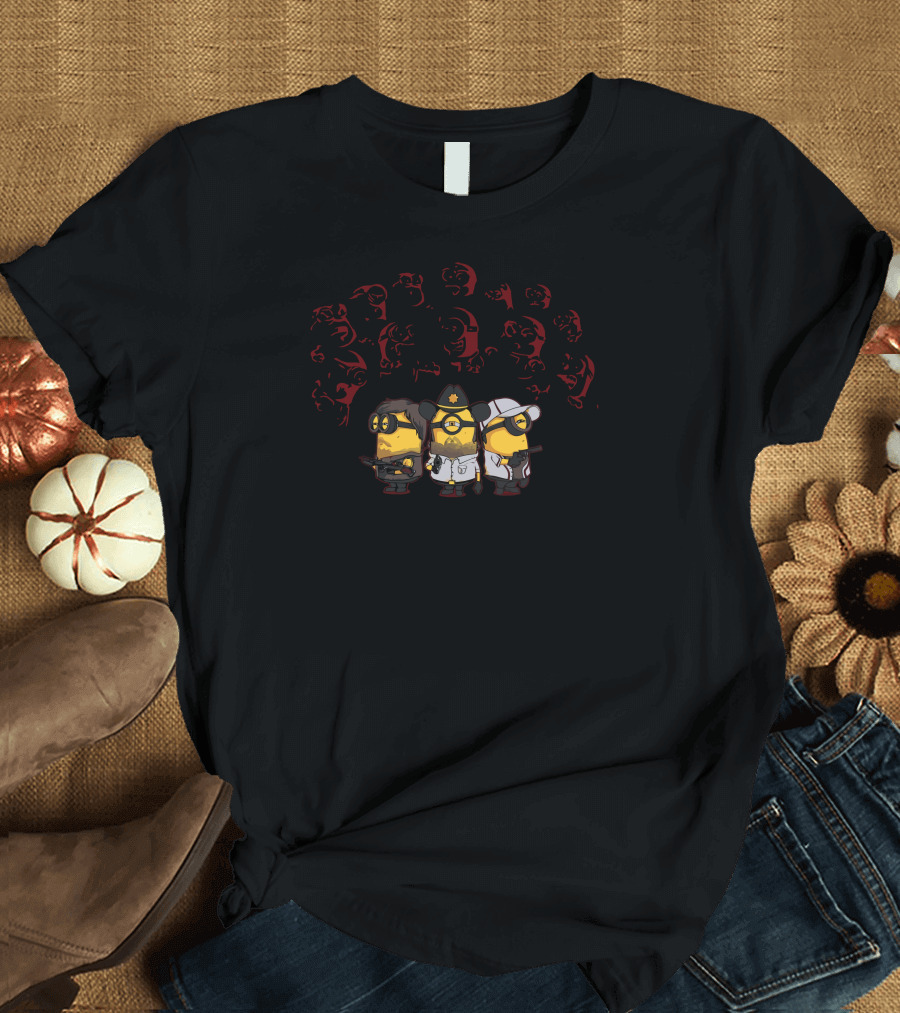The Walking Minidead Minions Zombie Apocalypse Crossover T-Shirt