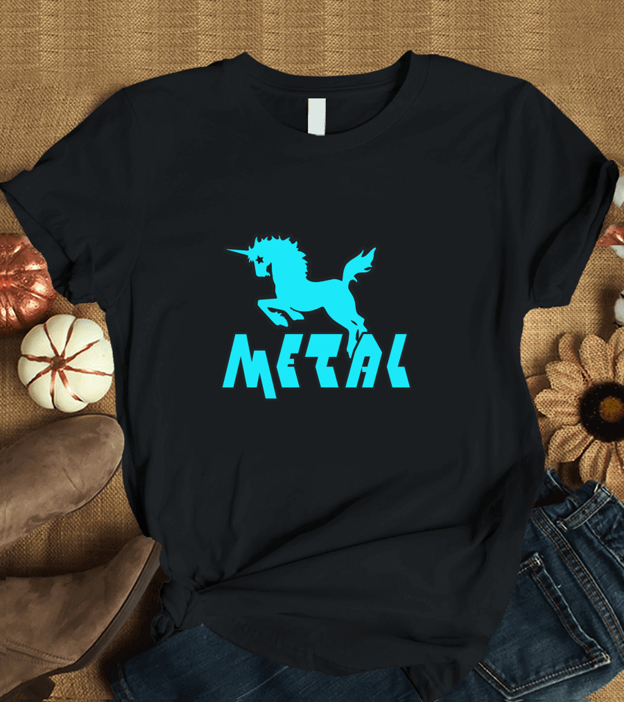 Unicorns Are Metal Star T-Shirt