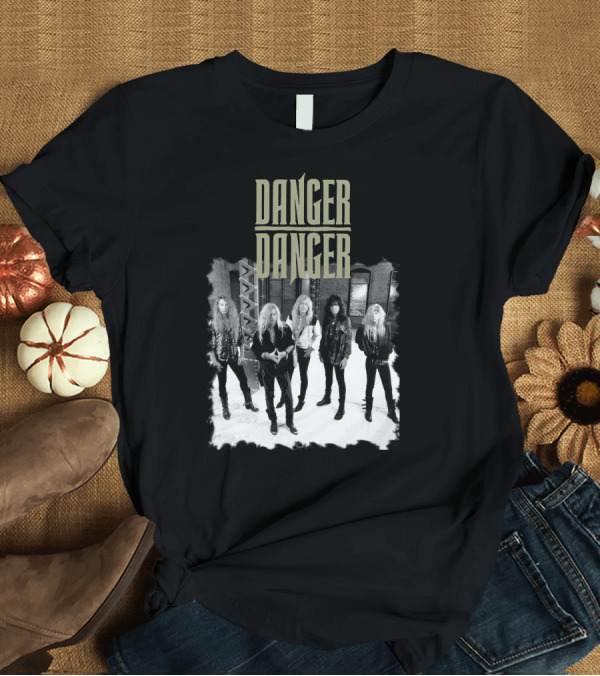 T-Shirt: Danger Danger Band Screw It Tour 90s Rock Group Photo T-Shirt Danger Danger Band Screw It Tour 90s Rock Group Photo T-Shirt