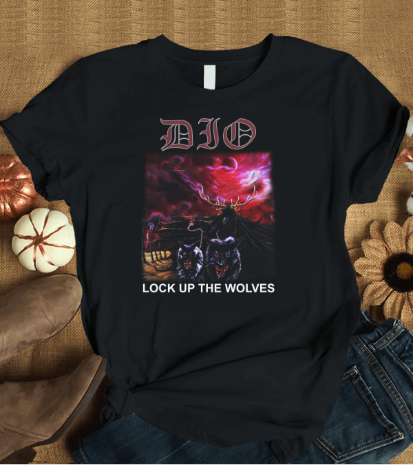 T-Shirt: Dio Lock Up The Wolves T-Shirt Dio Lock Up The Wolves T-Shirt