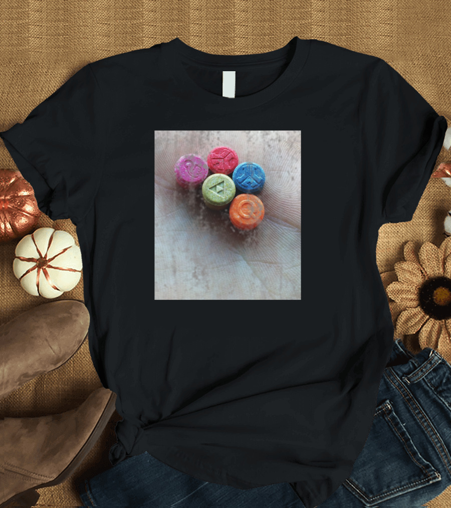 Red Defqons Tablets Colors Dance T-Shirt