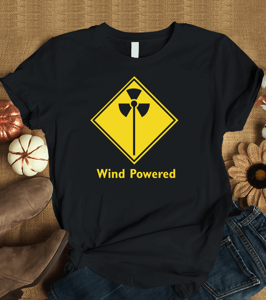 Wind Powered Eco Toxic Radioactive Sign Warning T-Shirt