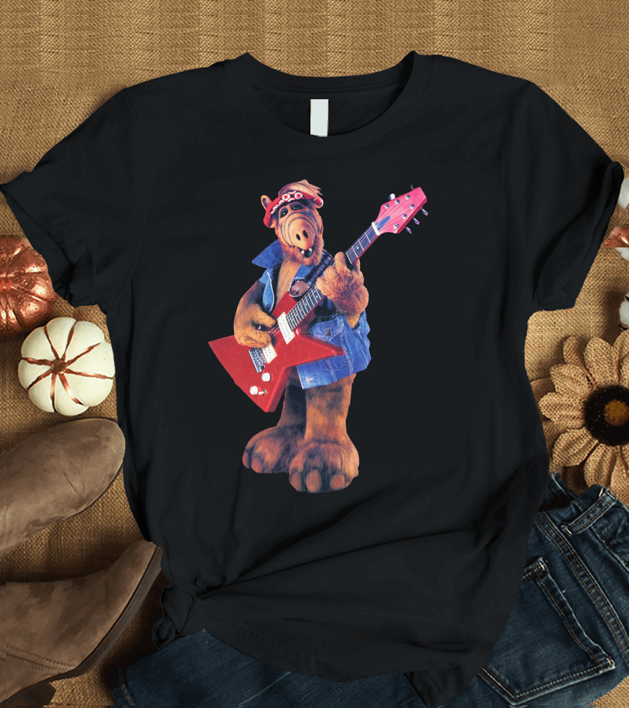 Alf Yeah Rockin' with Guitar and Bandana T-Shirt