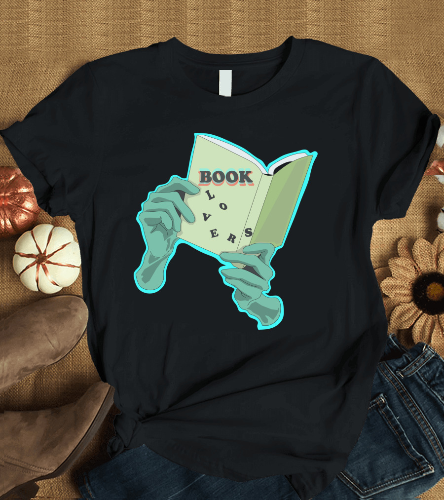 Book Lovers Zombie Hands Neon Glow T-Shirt
