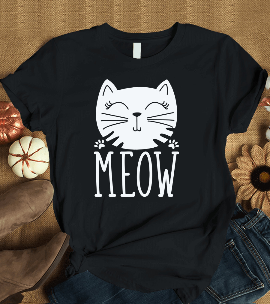 Cute Kitten Meow Cat Pet T-Shirt