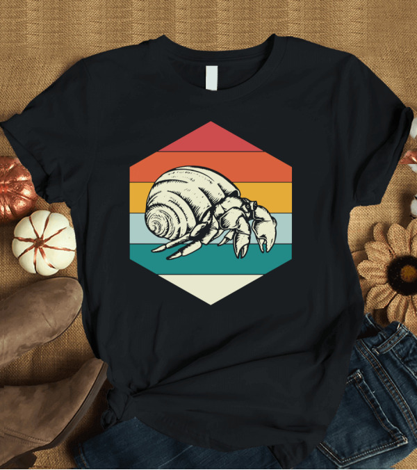 T-Shirt: Crabs Sea Food Crab Retro Hermit Crab Vintage Stripes T-Shirt Crabs Sea Food Crab Retro Hermit Crab Vintage Stripes T-Shirt