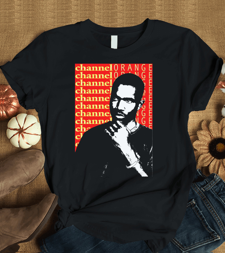 Channel Orange Frank Ocean Black and White Portrait T-Shirt