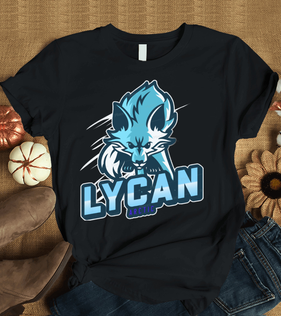 Lycan Arctic Fierce Wolf Emblem T-Shirt