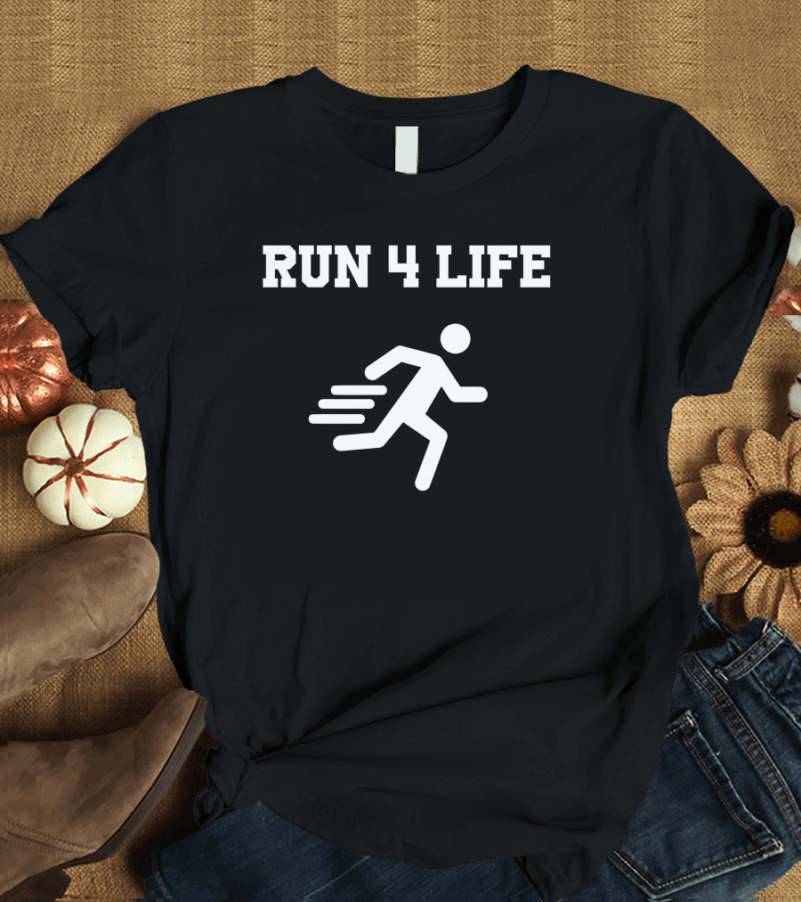 RUN 4 LIFE Running Stick Figure T-Shirt