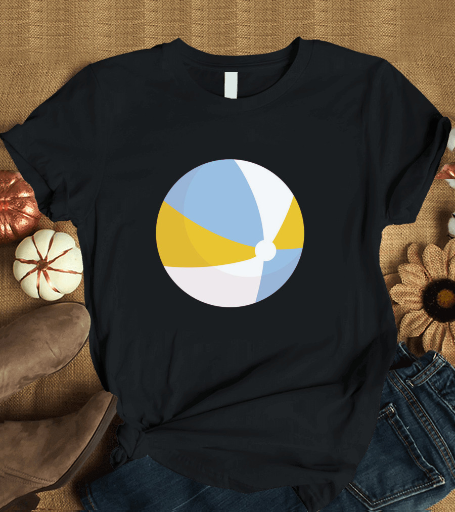 Beach Ball Pregnancy Theme Fun Summer Vibes T-Shirt