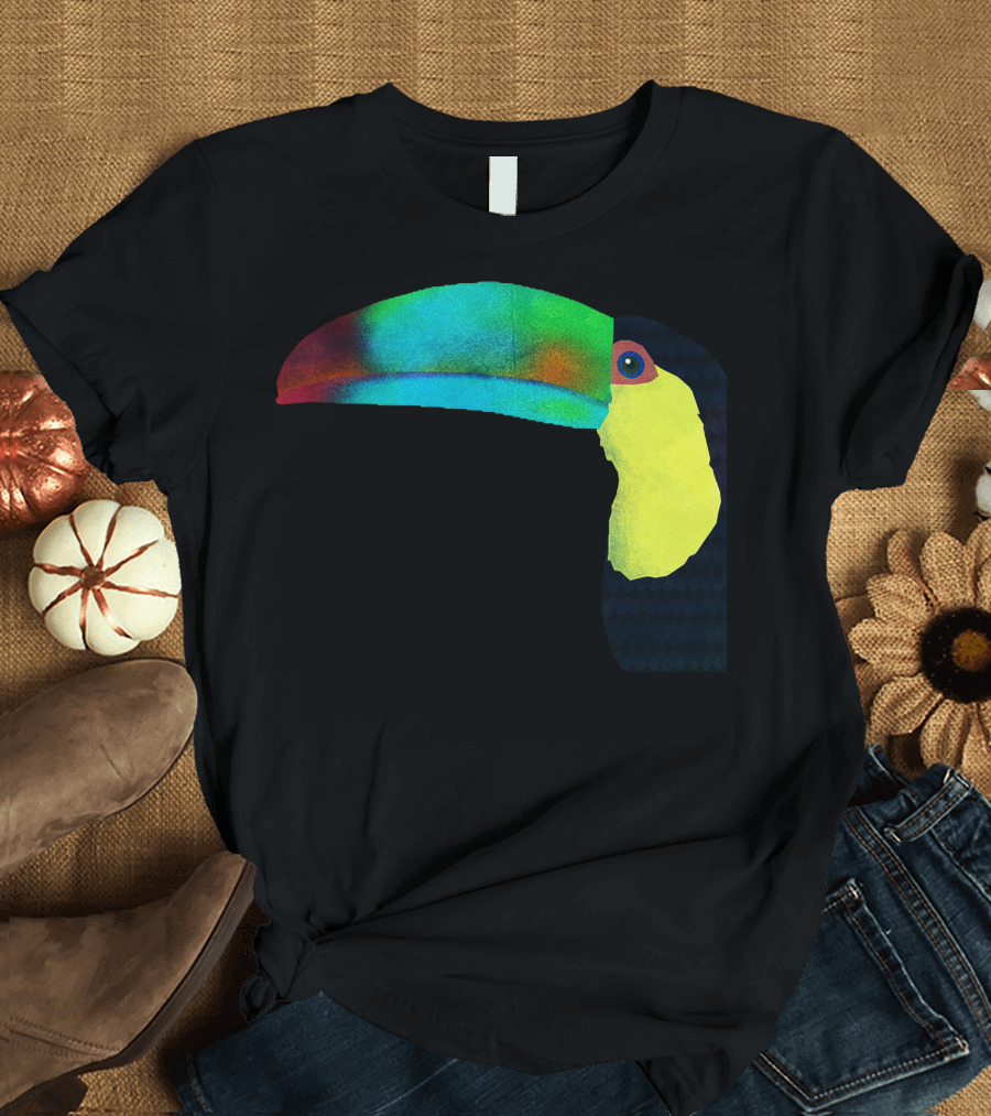 A Vibrant Rainbow Toucan T-Shirt