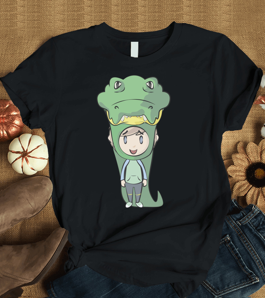 Crocodile Costume Cartoon Character T-Shirt
