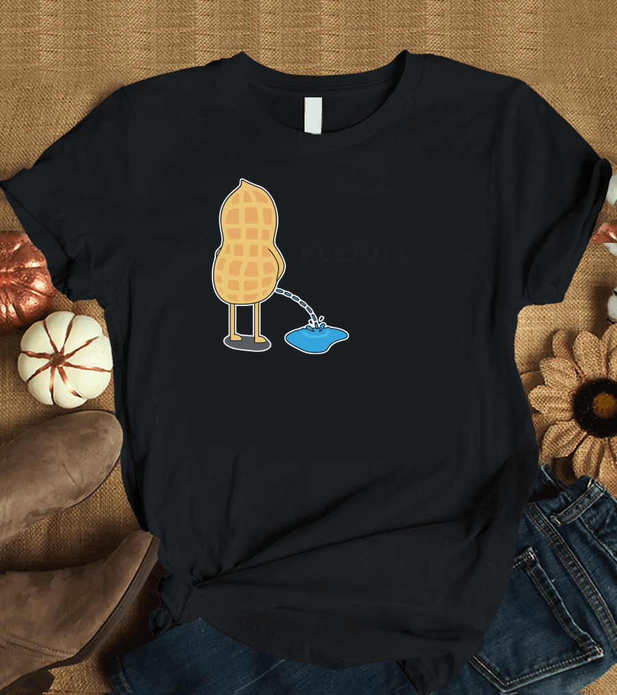 Peenut Cartoon Humor Puddle T-Shirt