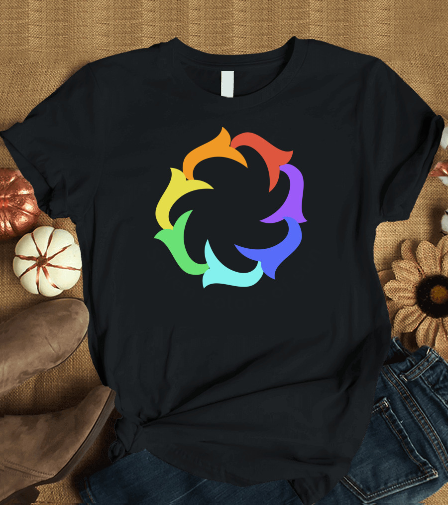 Seven Colors of Sun Spectrum Swirl T-Shirt