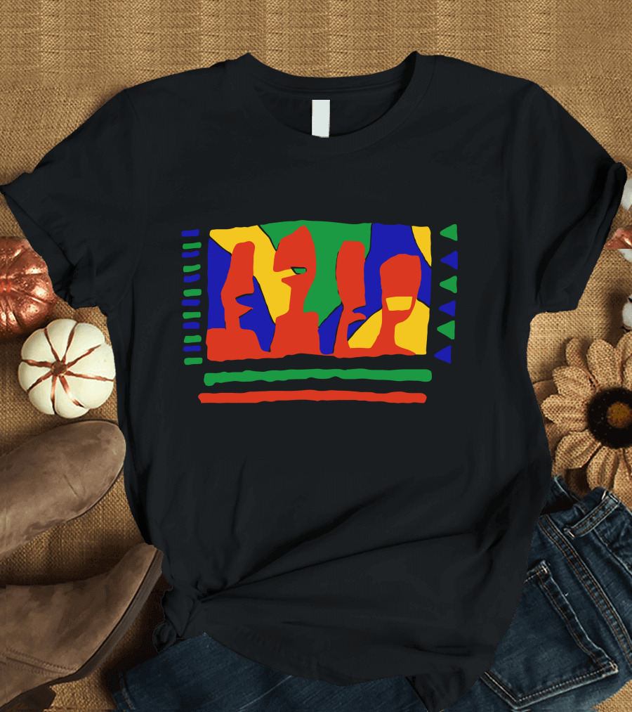 TA LKI N GHE ADS Abstract Colorful Shapes T-Shirt