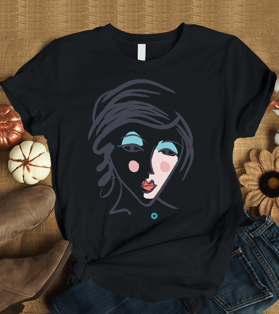 WMN PWR Women Power Girl Face T-Shirt