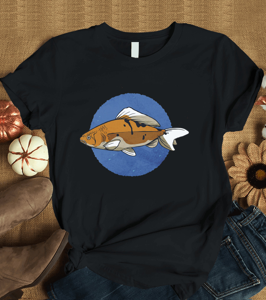 Koi Carp Fish Circle T-Shirt