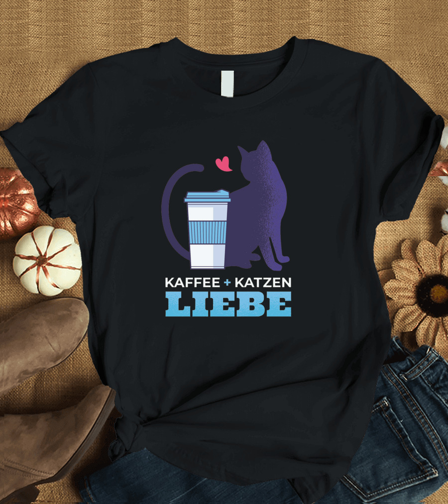 KAFFEE + KATZEN LIEBE T-Shirt