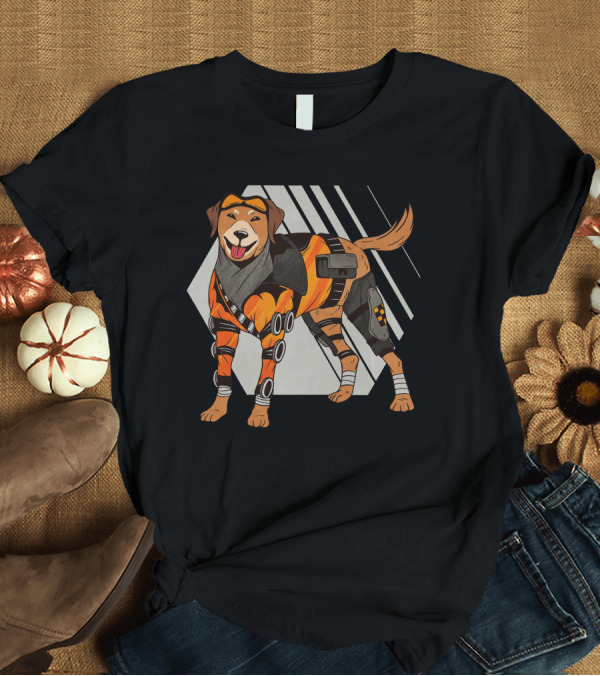 T-Shirt: Cyborg Dog Futuristic Canine with Robotic Armor T-Shirt Cyborg Dog Futuristic Canine with Robotic Armor T-Shirt