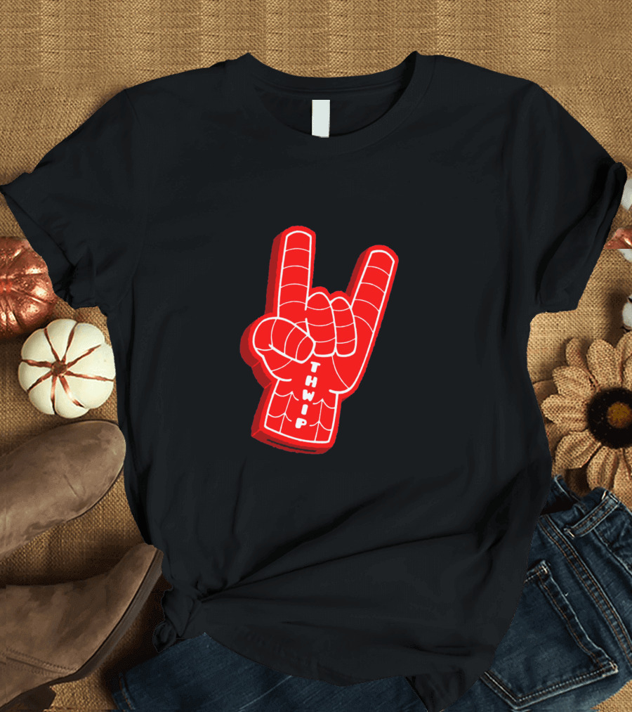 Thwip Spider-Man Hand Gesture Foam Finger T-Shirt