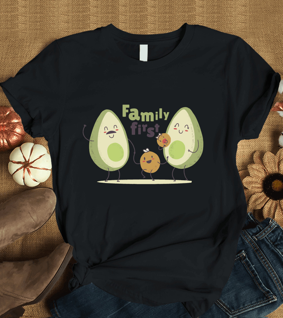Family First Avocado Family T-Shirt
