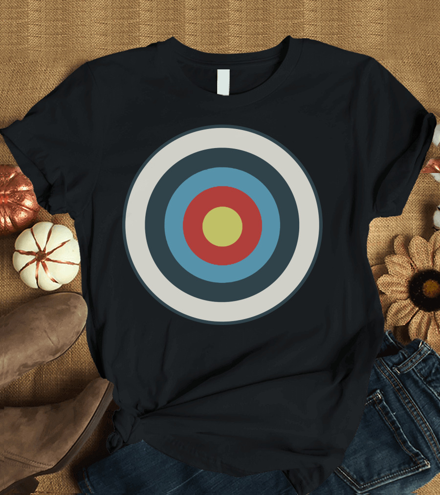Vintage Target Mod Roundel Retro Bullseye Classic Rings T-Shirt