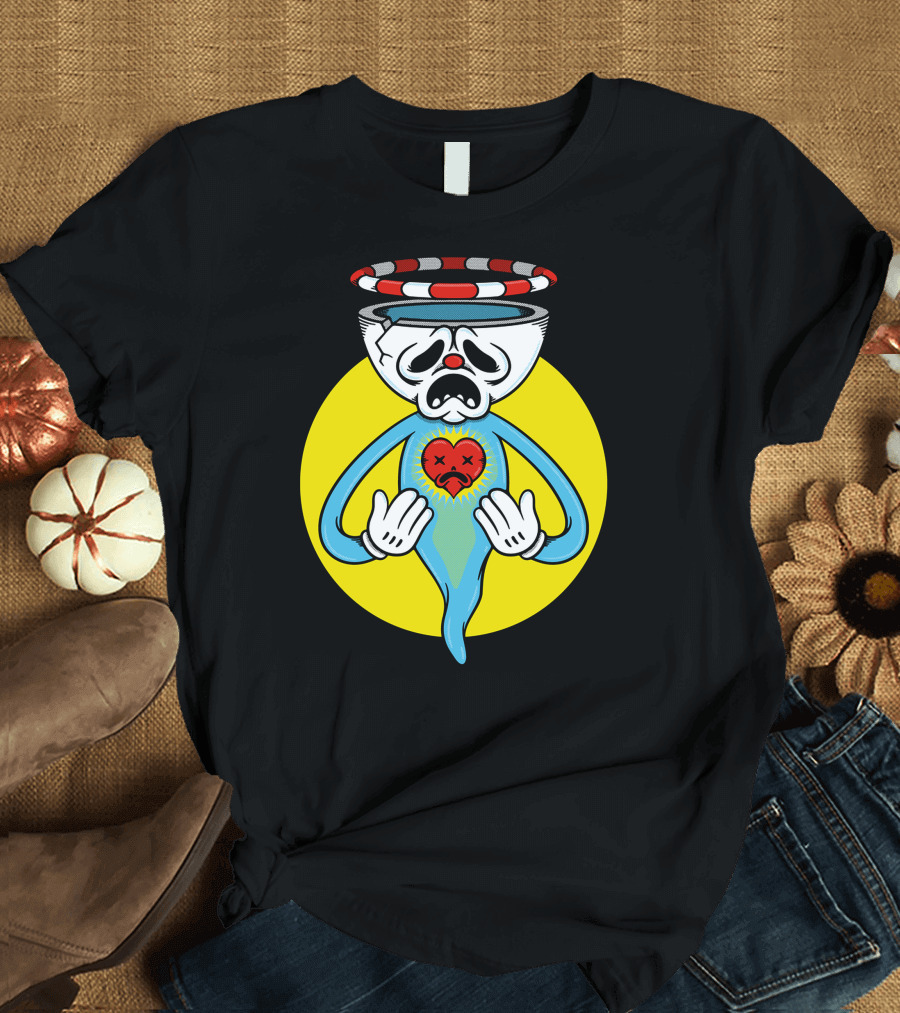 Sad Clown Heart with Halo T-Shirt