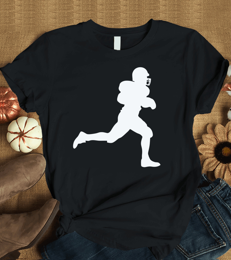 Running American Football Player T-Shirt